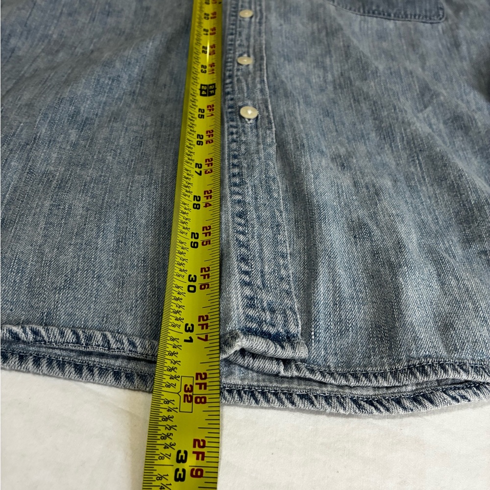 Denim Blue Button Down Shirt - Picture 6 of 7